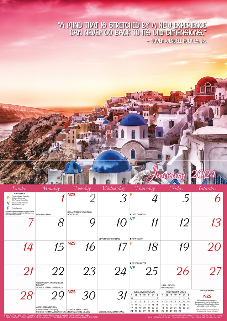 Inspirations Big Print 2024 Calendar Ryft